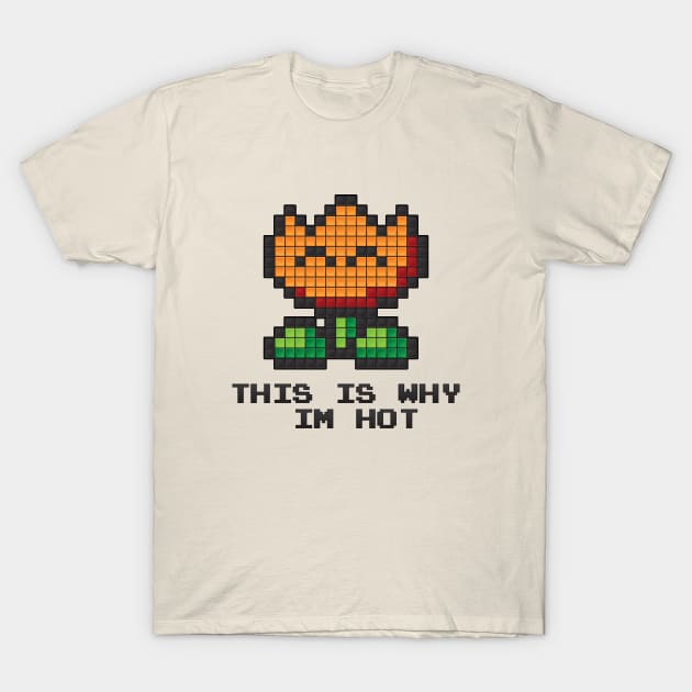 8-Bit Fire Flower T-Shirt by Woah_Jonny